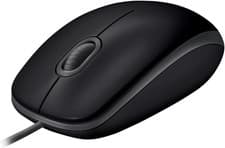 Image of Logitech B110 Wired USB Mouse, Silent Buttons, Comfortable Full-Size Use Design,