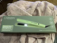 Image of Carmen Ceramic Hair Straightener Green Sealed Brand New In Box