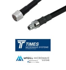 Image of SMA Male to N Male LMR-600 Times Microwave Coaxial Cable Assembly Helium IOT 4G