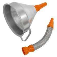 Image of Sealey Funnel Metal with Flexible Spout & Filter 200mm Funnels FM20F