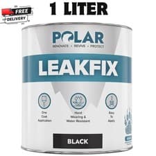 Image of Polar Black Leak Seal Paint Waterproof Roof Sealant Emergency Repair 1L - 2.5L