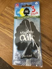 Image of 3 Pack Mighty Oak Car Air Freshener Fragrance Scent - New Car Vanilla Ice Cool