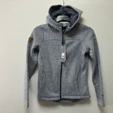 Image of Trespass Airtrap Performance Fleece Hooded Jacket Women XS Grey Zip