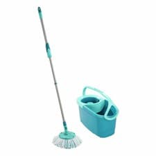 Image of Leifheit Set Clean Twist Disc Mop Ergo, Floor Mop with Bucket, Blue, 52101