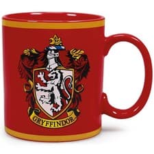Image of Harry Potter Mug Gryffindor Crest 400ml Ceramic Red Dishwasher Safe Gift Boxed