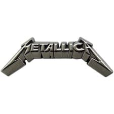 Image of Metallica 3D Band Logo Pin Badge One Size