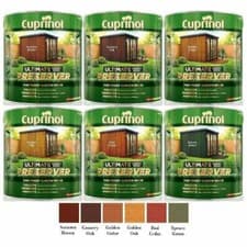 Image of Cuprinol Ultimate Garden Wood Preserver- All Colours - 4L, 8L, 12L, 16L UV+