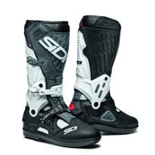 Image of Sidi Atojo SRS Motocross MX Bike Boots White Black Grey