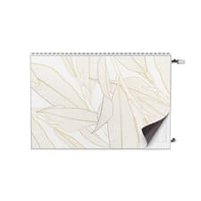 Image of Elegant Modern Radiator Cover Magnet Screen Skin Mat Luxury Leaf