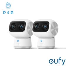 Image of Eufy S350 4K Dual Lens Pan-Tilt Smart Indoor Camera 2 Pack - No Monthly Fees