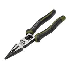 Image of Draper Expert Long Nose Pliers with Wire Stripper, 200mm Stock No: 28527