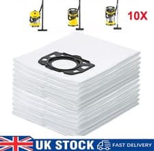 Image of 10 Dust Bags Hepa Bags For Karcher MV4 MV5 MV6 WD4 WD5 WD6 Vacuum Cleaner Hoover