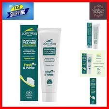 Image of Fresh & White Tea Tree Toothpaste - 100ml with Aloe & Peppermint Freshness