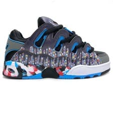 Image of OSIRIS SHOES D3 OG BLACK GREY DRIPS TRAINERS (UK 8 EUR 42)