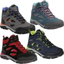 Image of Regatta Kids Holcombe Mid Junior Outdoor Waterproof Walking Hiking Boots RRP £70
