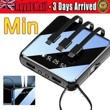Image of Mini Portable Power 20000mAh Bank 2 USB LED External Battery Pack Fast Charging