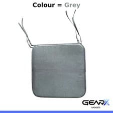 Image of Plain Seat Pads with Tie On For Home Garden Office 38 x 38cm Water Proof NonSlip