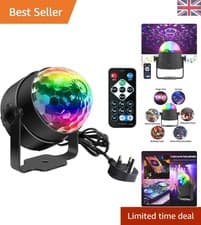 Image of Mini Energy-Saving Disco Light - Rotating RGB Lamp for DJ Parties & Celebrations