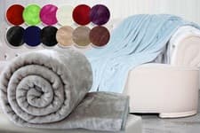 Image of FUR THROW BLANKET SOFT WARM WINTER BED COVER LUXURY COZY SOFA DUVET FAUX FLEECE