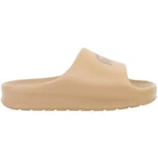 Image of Lacoste Serve Slide 2.0 223 1 CFA Slip-On Brown Rubber Womens Sliders 746CFA
