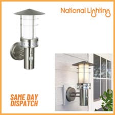 Image of LED PIR Motion Sensor Wall Light Waterproof Photocell Security Garden Light-IP44