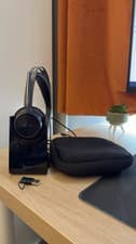 Image of POLY VOYAGER FOCUS 2 UC BLUETOOTH HEADSET USB-A & C WITH CHARGING STAND