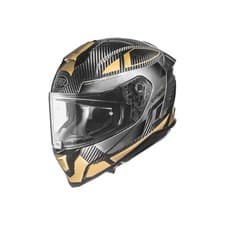 Image of Premier Hyper Carbon TK 19 Full Face Motorcycle Motorbike Helmet Grey / Gold