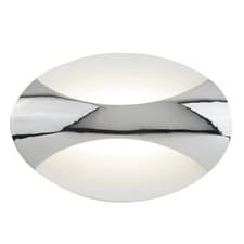 Image of Wall Light Silver Glow LED Chrome White Searchlight 3420CC
