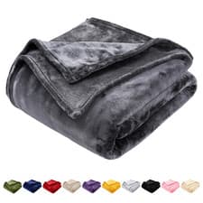 Image of Extra Large Fleece Blankets Mink Throw Faux Fur Blanket Sofa Bed Travel Throw UK