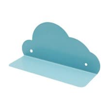 Image of Floating Display Shelf Cloud Wall Shelf Metal Cloud Shape Organizer Hanging