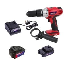 Image of 18V Li-Ion Cordless Combi drill Bare Unit Battery 2Ah 4Ah charger DIY power tool