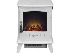Image of Adam Aviemore Electric Fire Stove Pure White Enamel
