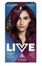 Image of Schwarzkopf Live L76 Ultra Violet Hair Colourants Vs325 Set/Kit, Purple
