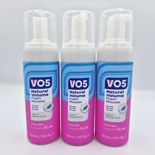Image of VO5 Natural Volume Foam Rework Mousse Textured 150ml Haircare Styling - 3 Pack