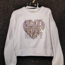 Image of SALE NEW GUESS GIRLS CROPPED STYLE SWEATSHIRT STYLE J49Q02 SIZE 10 YRS 12 YEARS