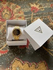 Image of Guess Ladies Watch Afterglow Gold Crystal GW0312L2