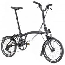 Image of Brompton P Line 4-Speed - Mid Handlebar - Midnight Black - New