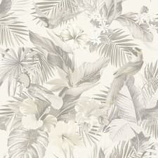 Image of Rasch Vasari Paradise Birds Neutral Wallpaper 539080 - Tropical Jungle Forest