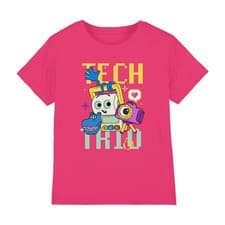 Image of Disney Toy Story 5 Tech Trio Kids T-Shirt 3-8 Years, Hot Pink