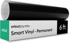 Image of Cricut Joy Xtra Smart Permanent Adhesive Vinyl | 24.1 cm × 1.8 m | Black | Sel