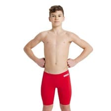 Image of Arena Boys Team Solid Swim Jammer - Red/White