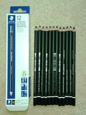 Image of Staedtler Lumocolor® Permanent Glasochrom 108 20 | Waterproof | Box 12 Black
