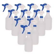 Image of Blue Empty Refill Spray Bottles with Trigger Spray Heads 750ml - Pack of 10