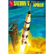 Image of AMT 1174 Saturn V Rocket & Apollo Spacecraft 1:200 Plastic Model Kit