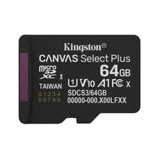 Image of Kingston Canvas Select Plus 64GB micSDXC Memory Card UHS-I (SDCS3/64GBSP)