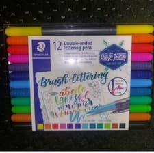Image of Staedtler Design Journey Double-Ended Lettering Pens 12 in Pack Assorted Colours