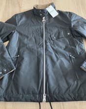 Image of Barbour Mens International Chard Wax JacketSize M in Black