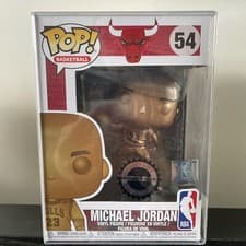 Image of Funko POP #54 Michael Jordan Hobbiestock Exclusive Bronze NBA Basketball Vinyl