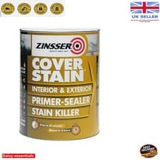 Image of 1L Zinsser Cover Stain Primer: Fast-Drying, Water-Resistant Oil-Based Solution