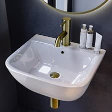 Image of Cloakroom Wall Hung Basin 450mm - Atlanta ATL450